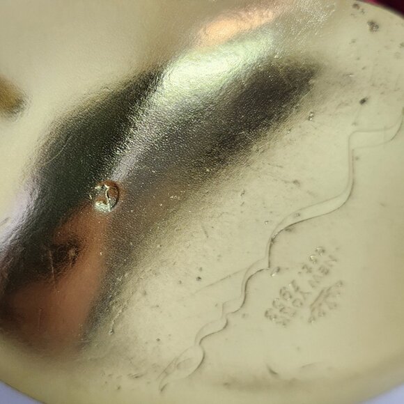 Nina Women's Red Peep Toe High-Heel W/Black Rhinestones Size 7.5 & 8.5 - Picture 5 of 13